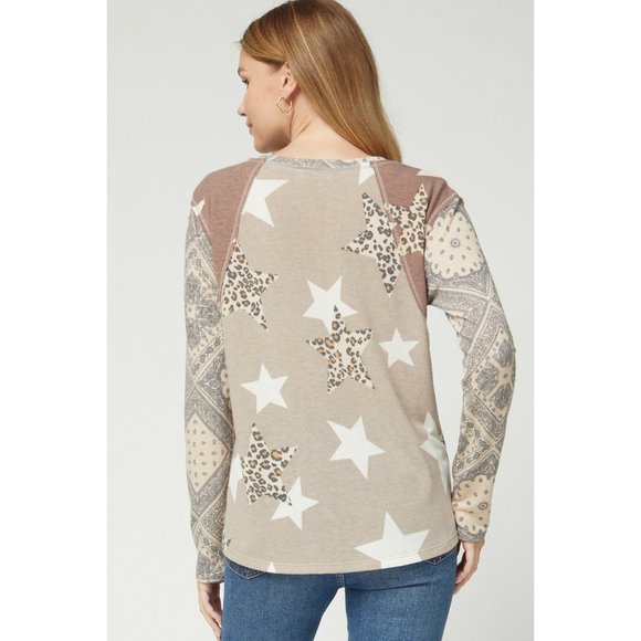 Entro Paisley, Leopard & Star Top - Picture 4 of 6
